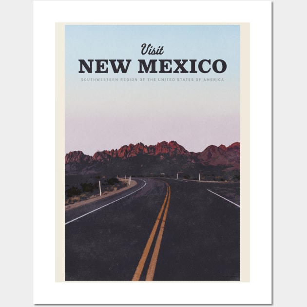 Visit New Mexico Wall Art by Mercury Club